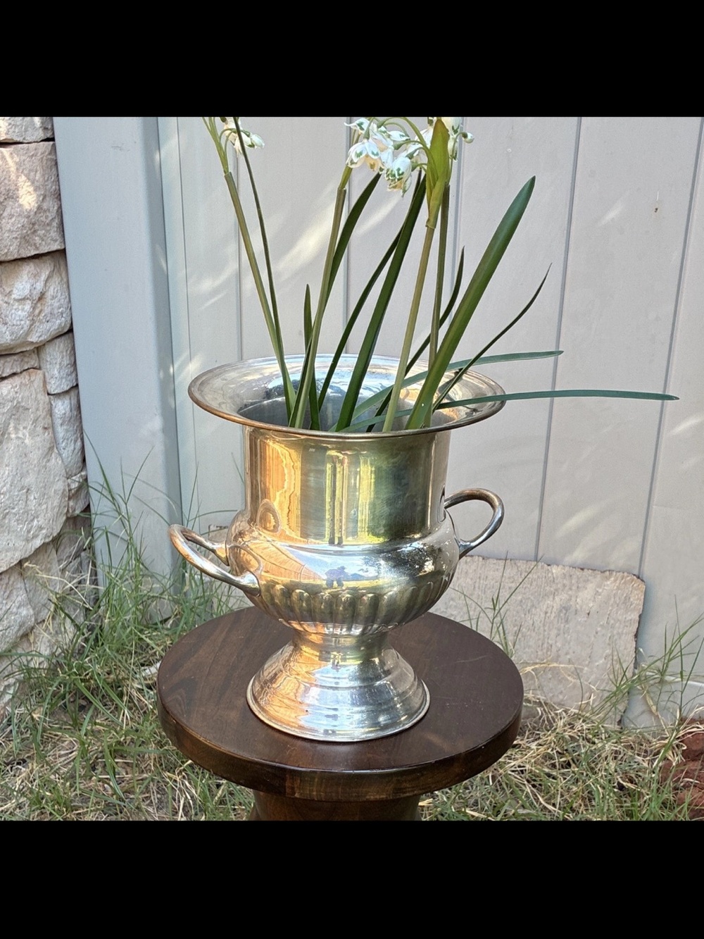 Leonard Silver Handled Champagne bucket Trophy style Urn